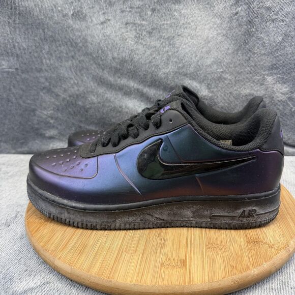 Nike Air Force 1 Shoes Mens Size 9.5 Purple Black Basketball Sneakers AJ3664-500 main image 6